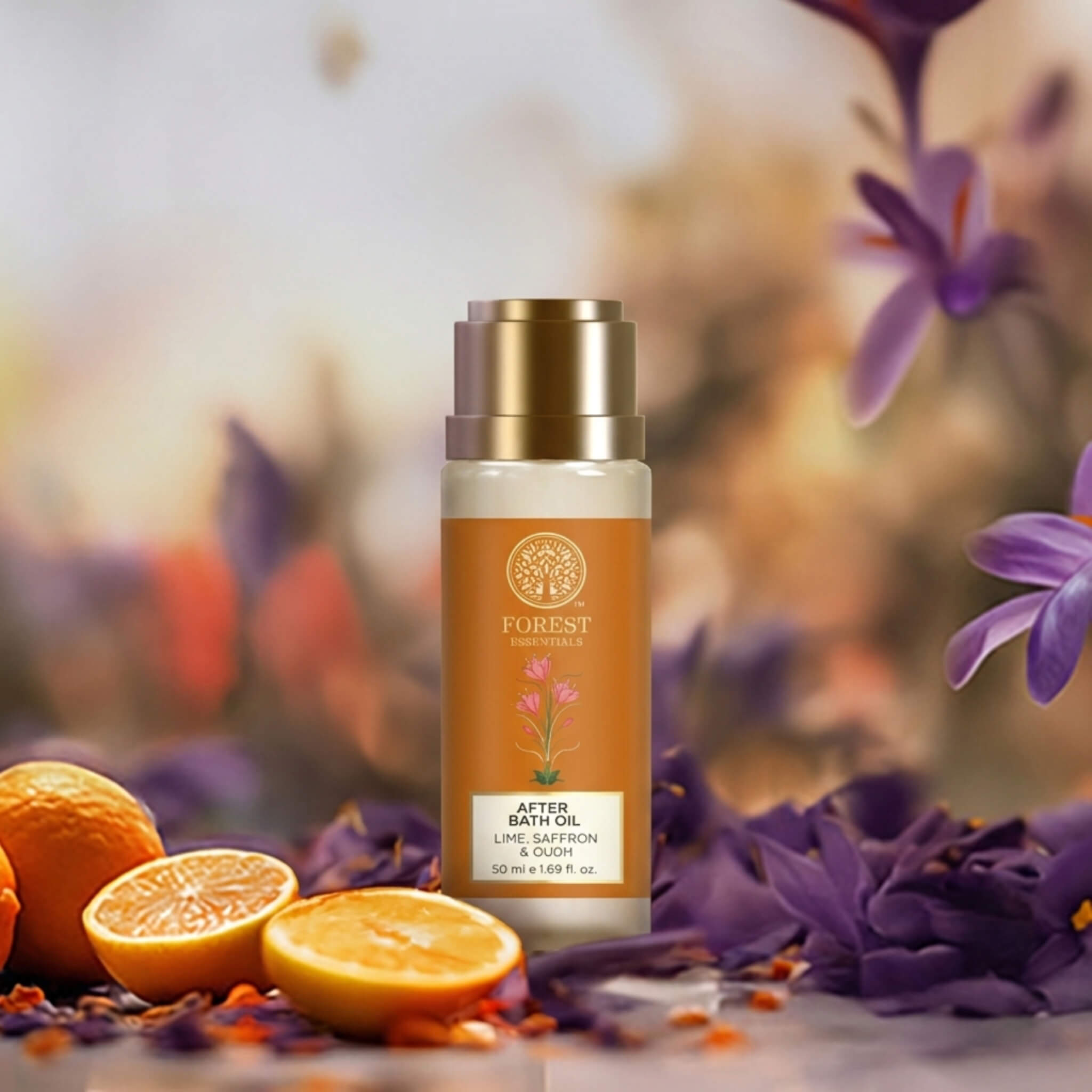 Lime Saffron & Oudh Natural After Bath Oil