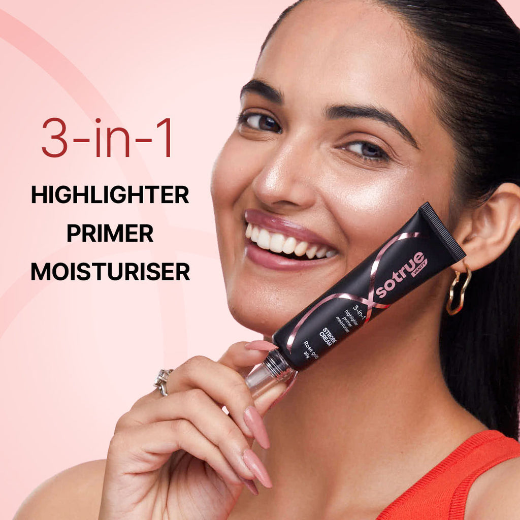 Strobe Cream Primer + Moisturizer + Highlighter - Rose Gold