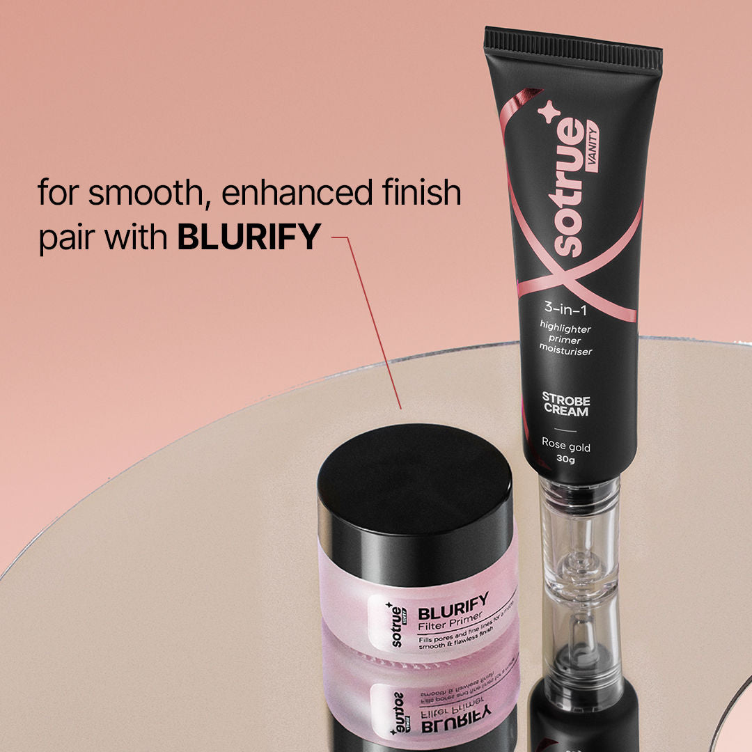 Strobe Cream Primer + Moisturizer + Highlighter - Rose Gold