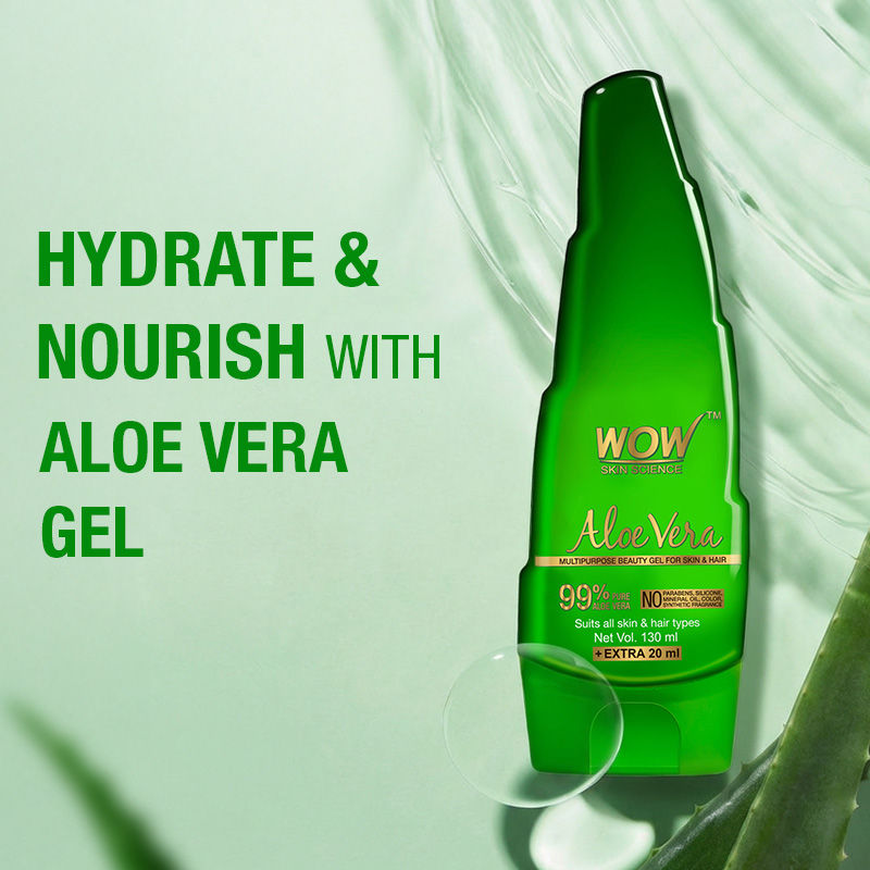 Skin Science 99% Pure Aloe Vera Gel for Face, Skin and Hair for Both Men and Women