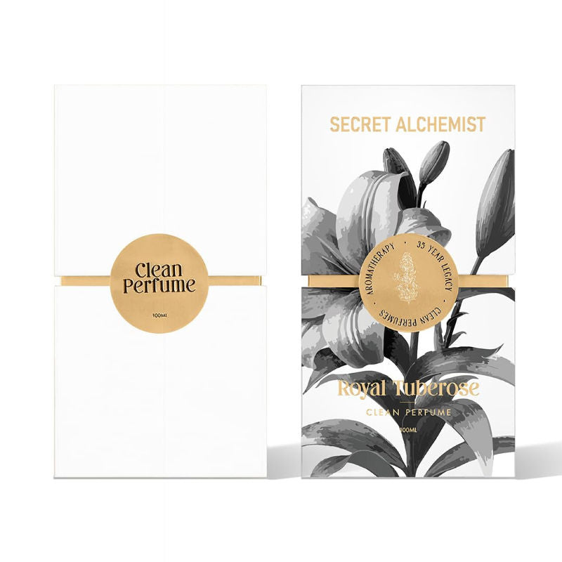 Royal Tuberose Clean Perfume for Women with Rose & Sandalwood, Everyday