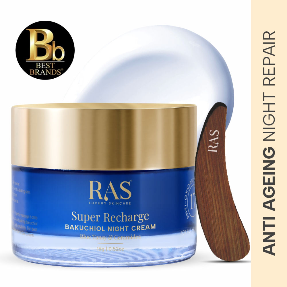 Super Recharge Night Cream With Bakuchiol & Peptides Deeply Hydrates - 15 g