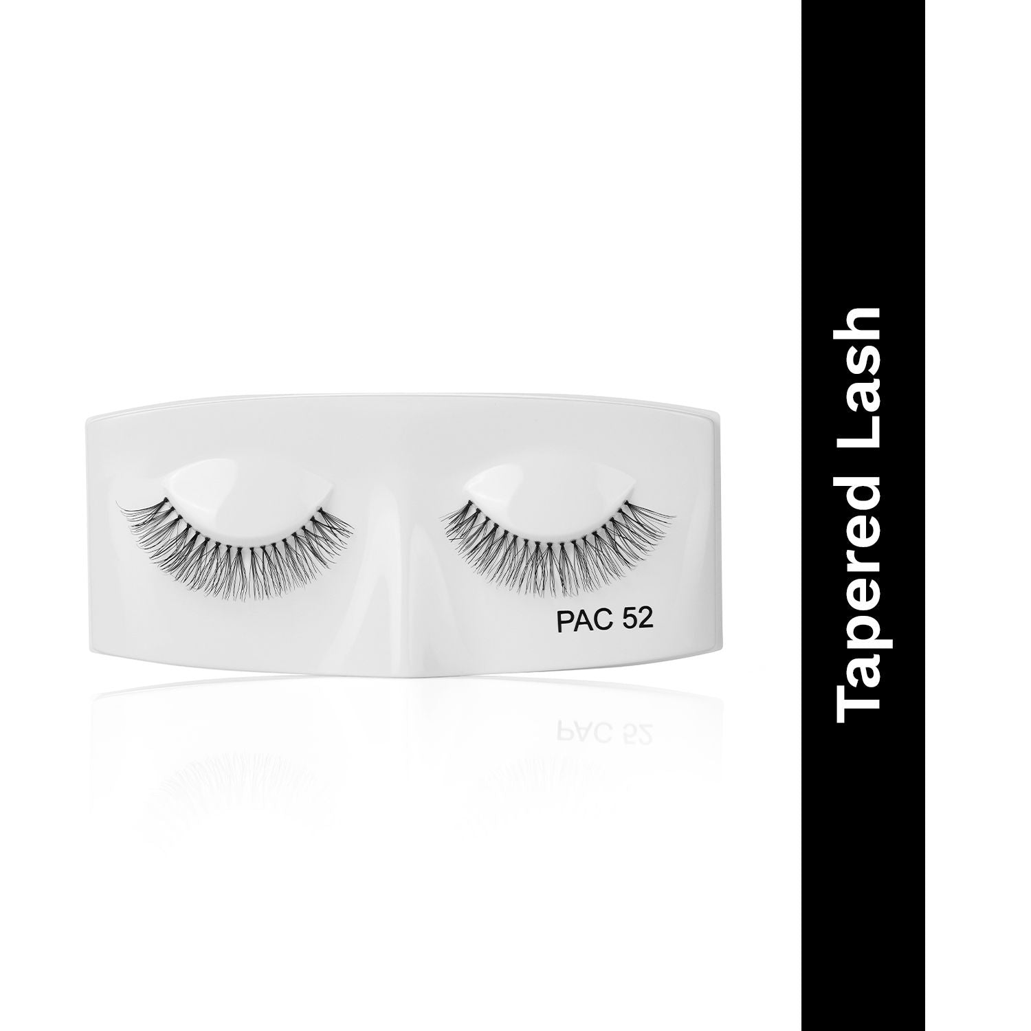 Tapered Lash 52 - Handmade Natural Looking, Reusable up to 12x, Seamlessly Blends with Lashes