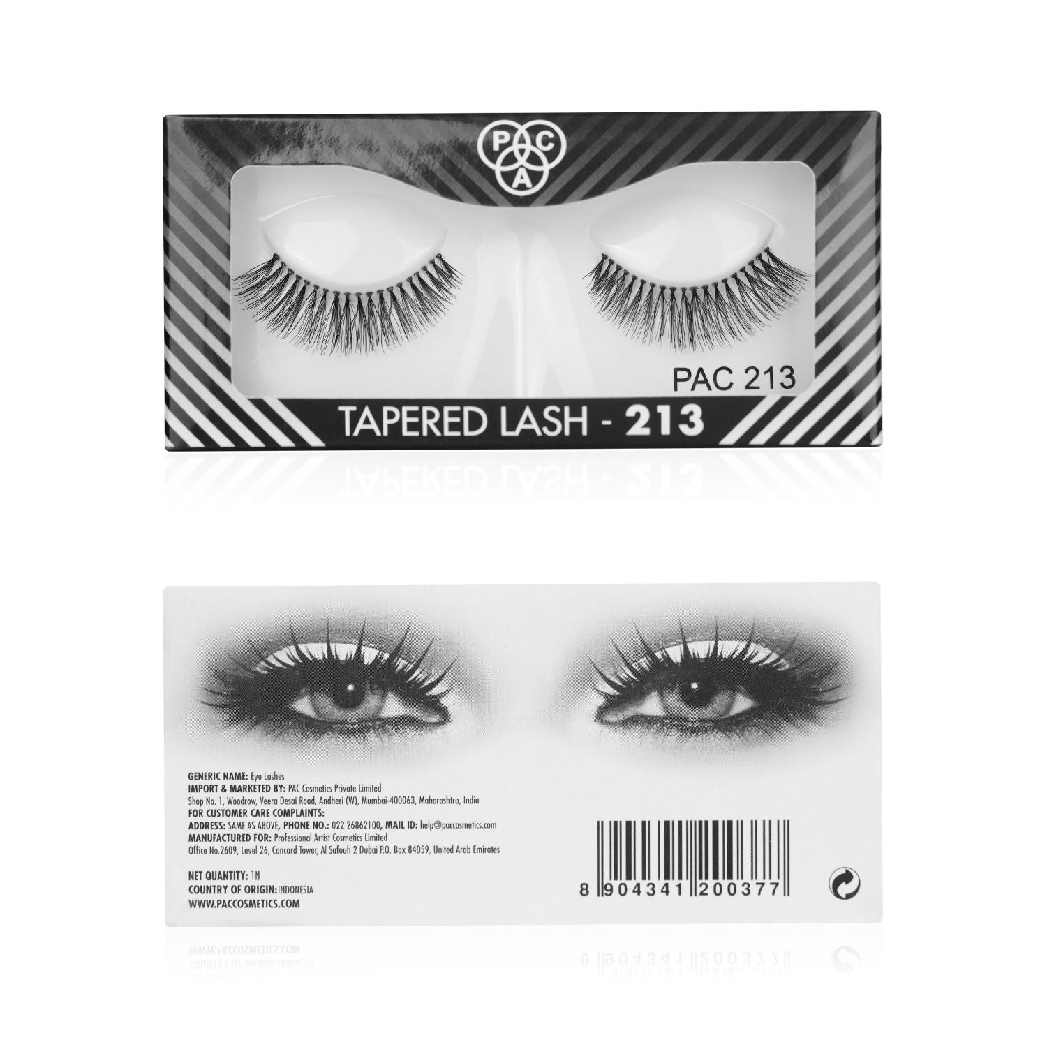 Tapered Lash 213 - Handmade Natural Looking, Reusable up to 12x, Seamlessly Blends with Lashes