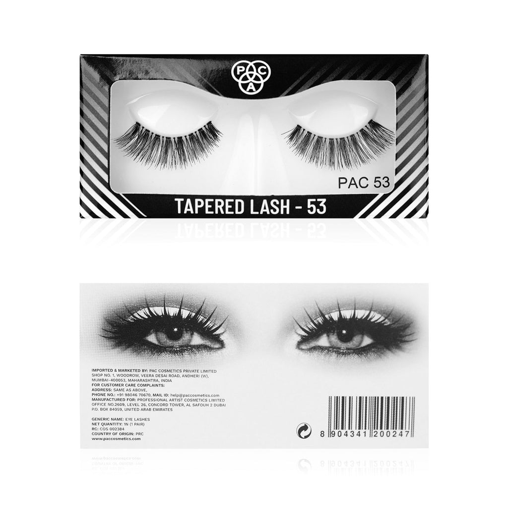 Tapered Lash 53 - Handmade Natural Looking, Reusable up to 12x, Seamlessly Blends with Lashes