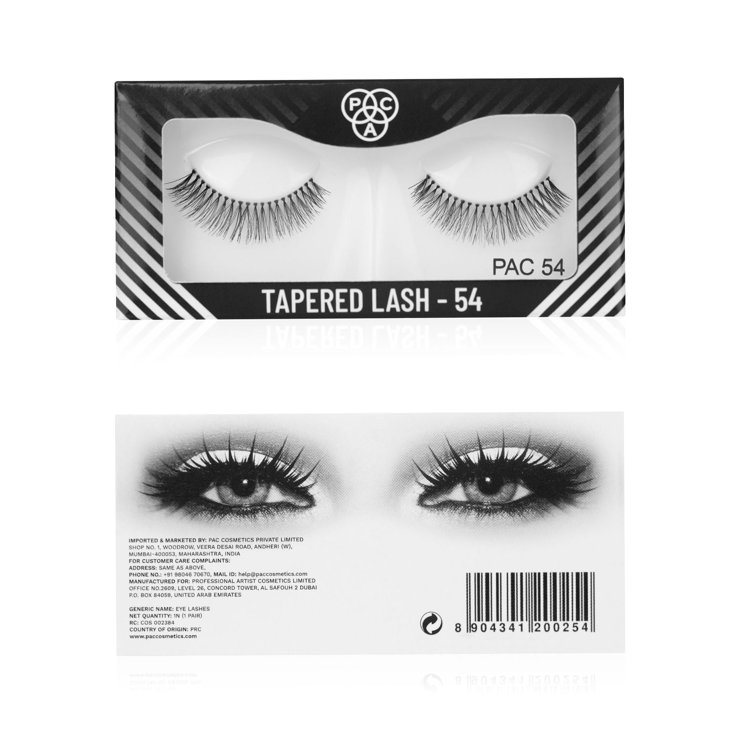 Tapered Lash 54 - Handmade Natural Looking, Reusable up to 12x, Seamlessly Blends with Lashes