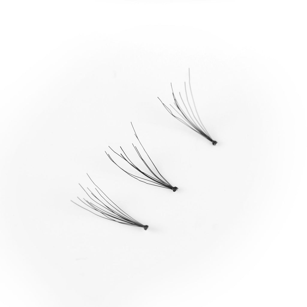Flare Lash FL1 - Natural Cluster Lashes with Short, Long & Thick Strands for Versatile Looks