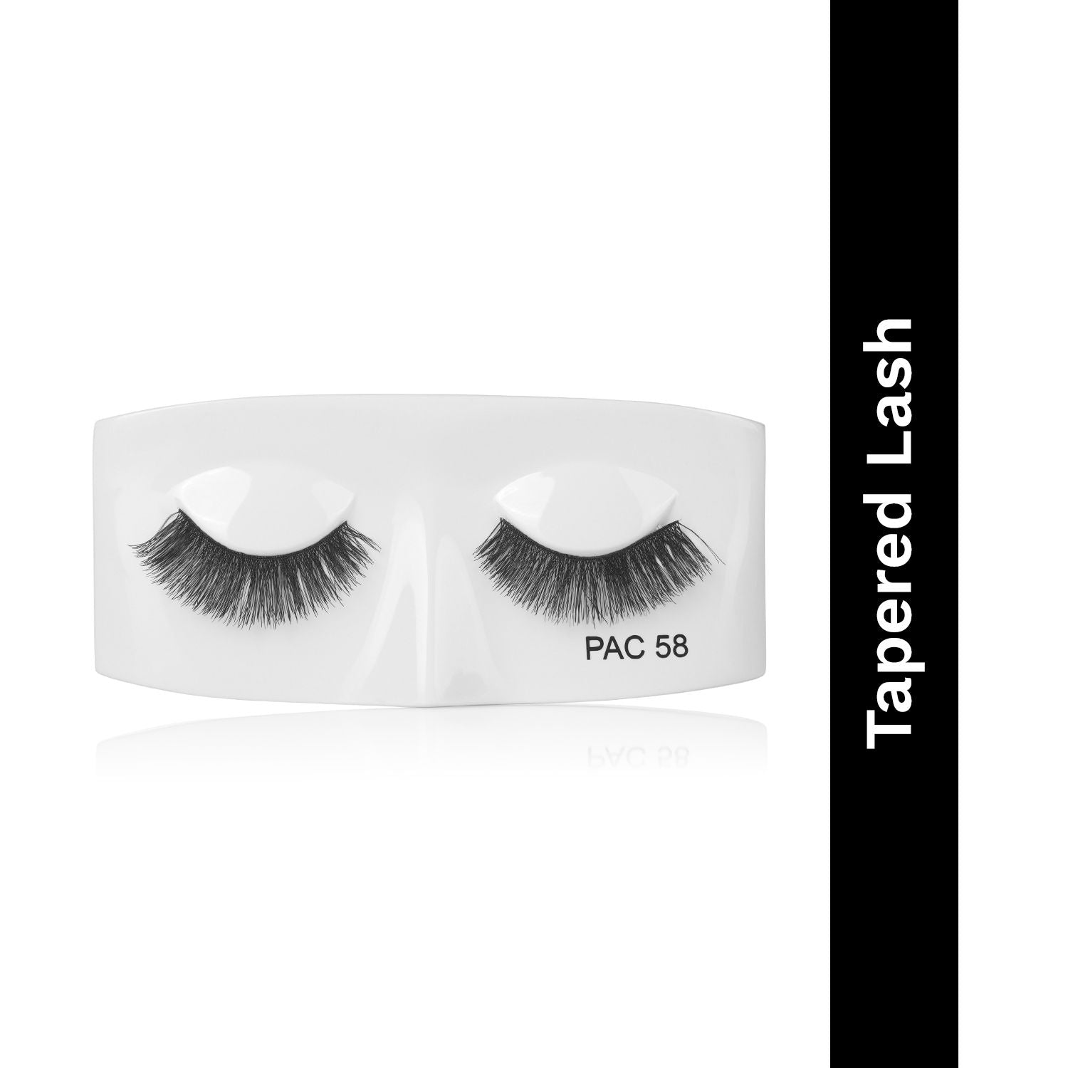 Tapered Lash 58 - Handmade Natural Looking, Reusable up to 12x, Seamlessly Blends with Lashes