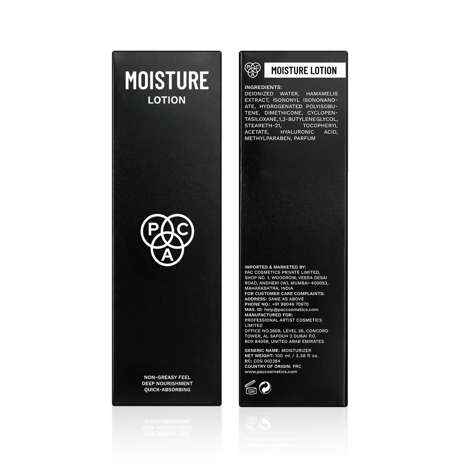 Moisture Lotion - Lightweight Fast Absorbing Formula, All Day Hydration, Ideal for Dry Skin