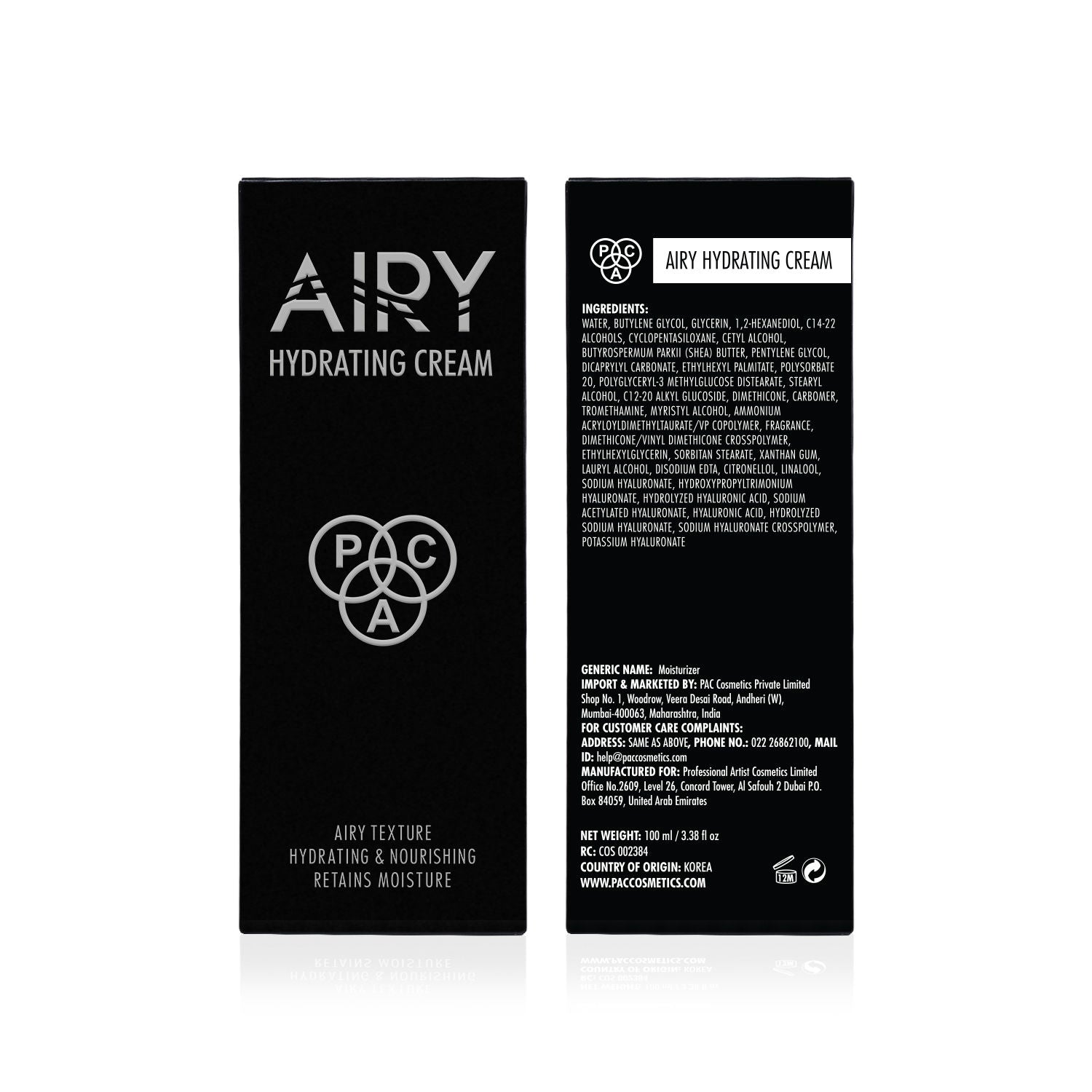 Airy Hydrating Cream - Ultra Lightweight, Non-Greasy Formula, Absorbs Fast & Deeply Hydrates
