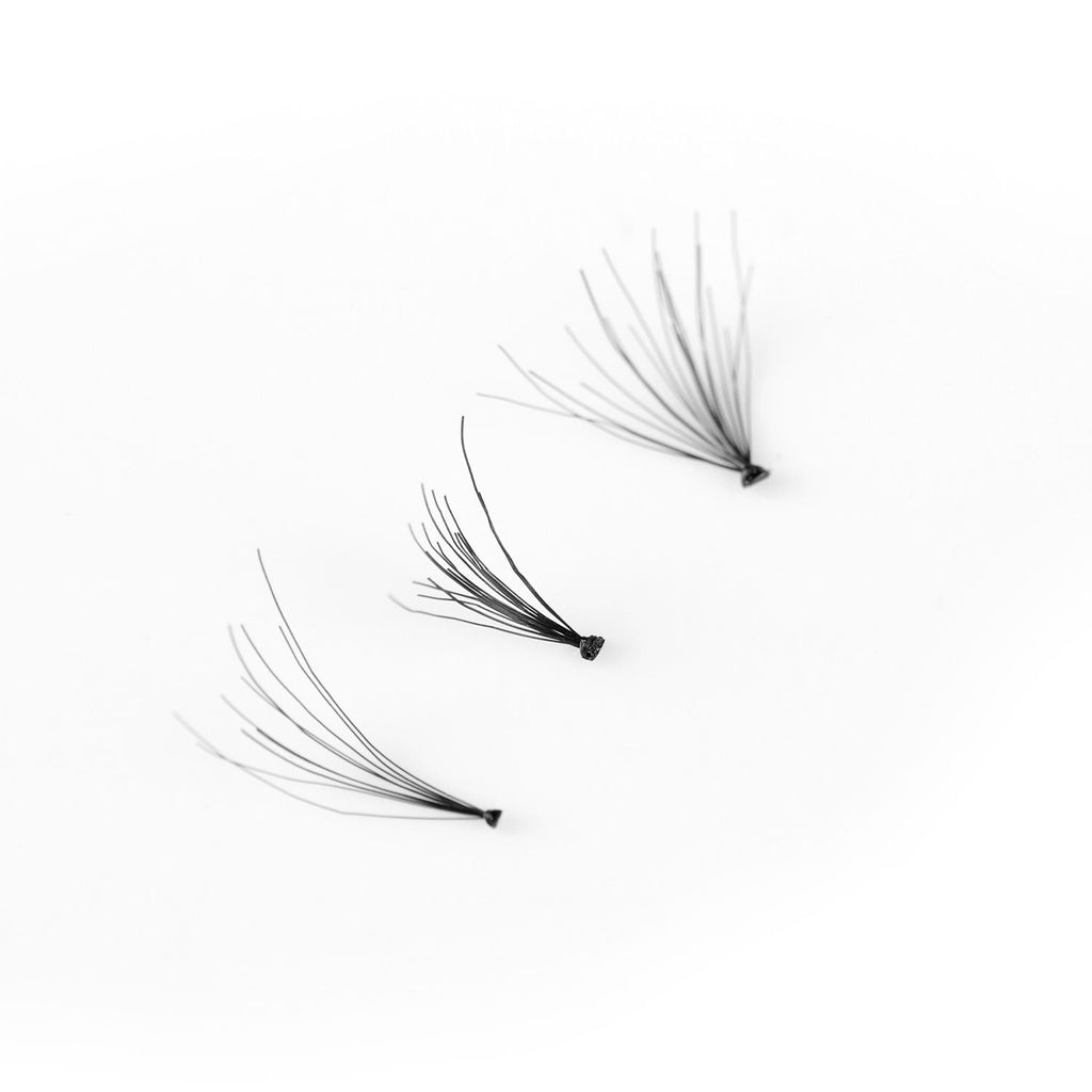 Flare Lash FL4 - Natural Cluster Lashes with Short, Long & Thick Strands for Versatile Looks