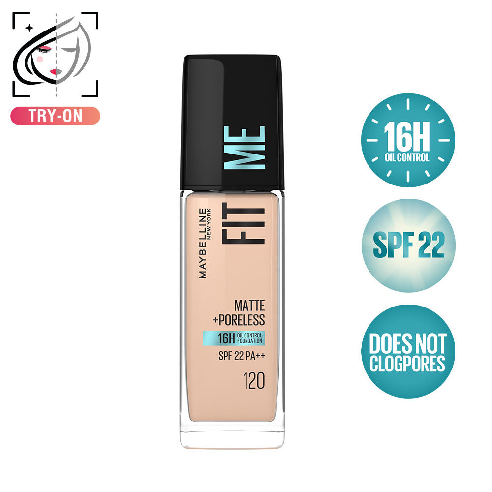 Fit Me Matte+Poreless 16H Oil Control Foundation with SPF 22 - 115 Ivory - Classic Ivory