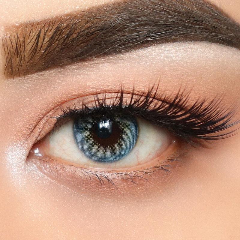 Russian Velvet Monthly Coloured Contact Lenses - Blue (0.00)