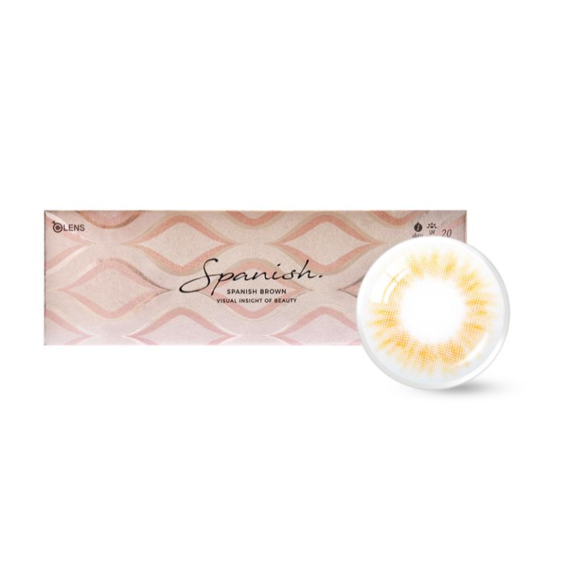 Spanish 1Day Coloured Contact Lenses - Brown - 0.00 (5 Pairs)