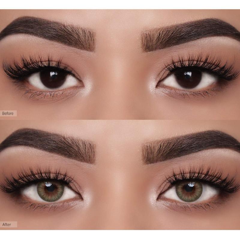 Monthly Color Contact Lens - Spanish Real Olive (0.00 Plano)