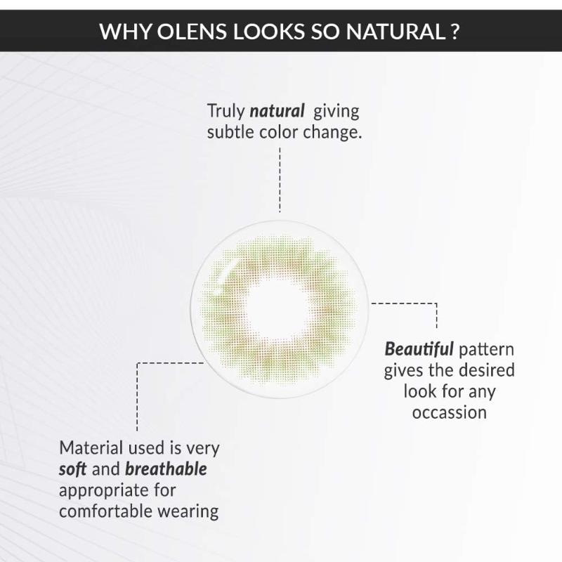 Monthly Color Contact Lens - Spanish Real Olive (0.00 Plano)