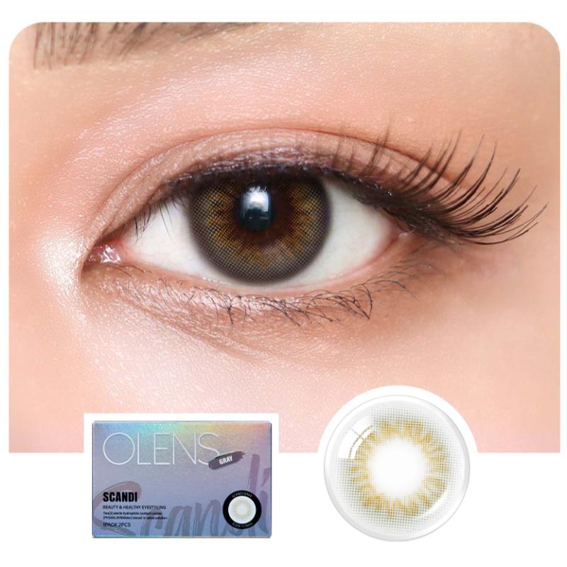 Monthly Color Contact Lens - Scandi Grey (0.00 Plano)