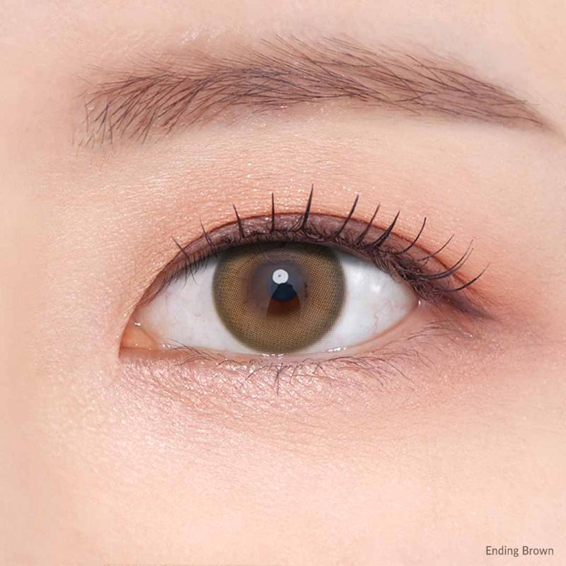 Daily Color Contact Lens - Ending Brown (0.00 Plano)