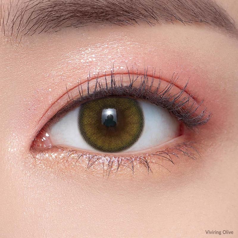 Daily Color Contact Lens - Viviring Olive (0.00 Plano)