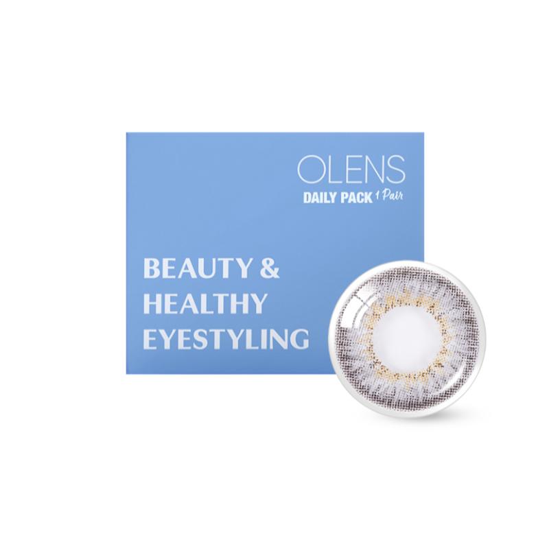 Daily Pair Color Contact Lens Pack 1 - Secriss Coral Grey (0.00 Plano)