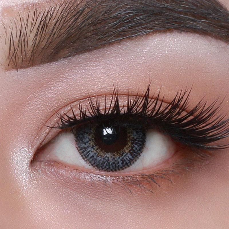 Daily Pair Color Contact Lens Pack 1 - Secriss Coral Grey (0.00 Plano)