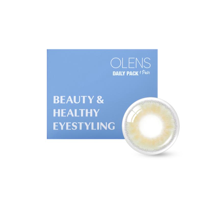 Daily Pair Color Contact Lens Pack 1 - Russian Smoky Olive (0.00 Plano)