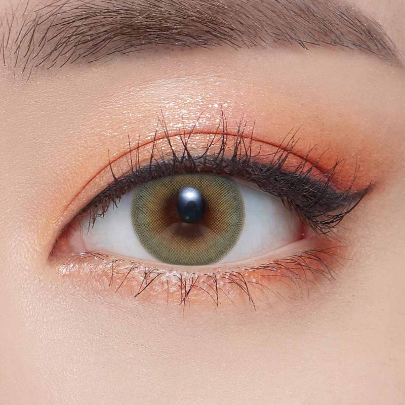 Daily Pair Color Contact Lens Pack 1 - Russian Smoky Olive (0.00 Plano)