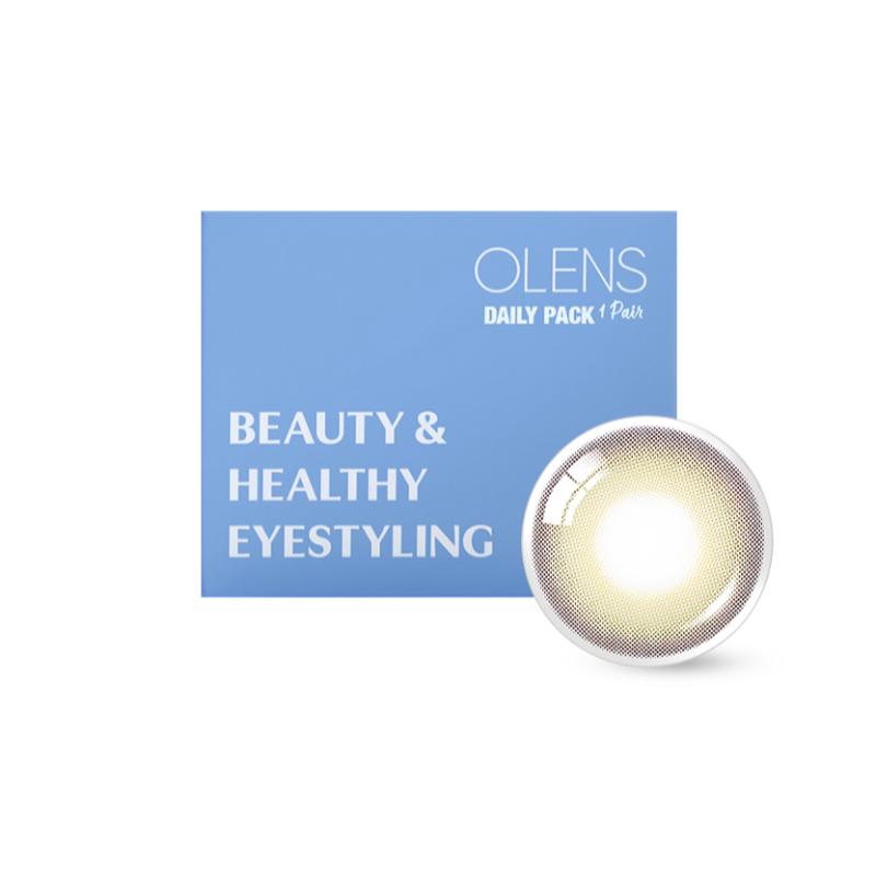 Daily Pair Color Contact Lens Pack 1 - Ending Olive (0.00 Plano)
