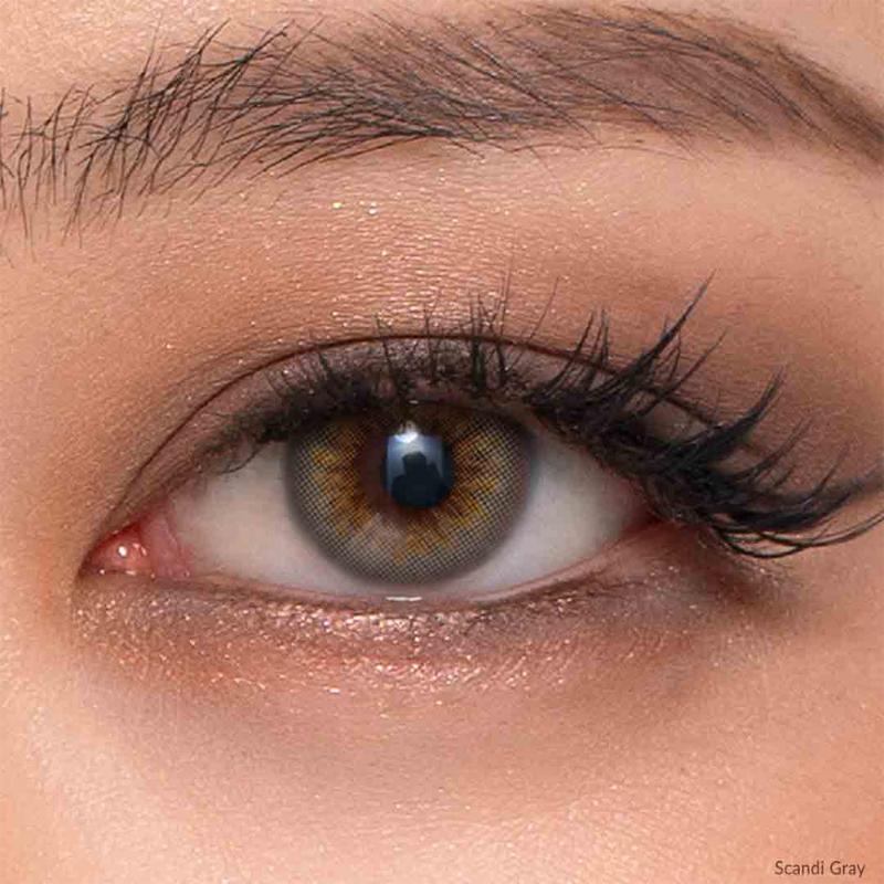 Daily Pair Color Contact Lens Pack 1 - Scandi Grey (0.00 Plano)