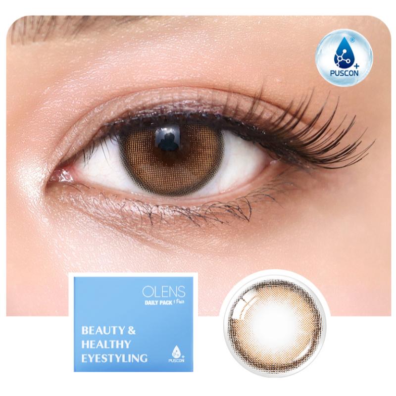 Daily Pair Color Contact Lens Pack 1 - Viviring Brown (0.00 Plano)