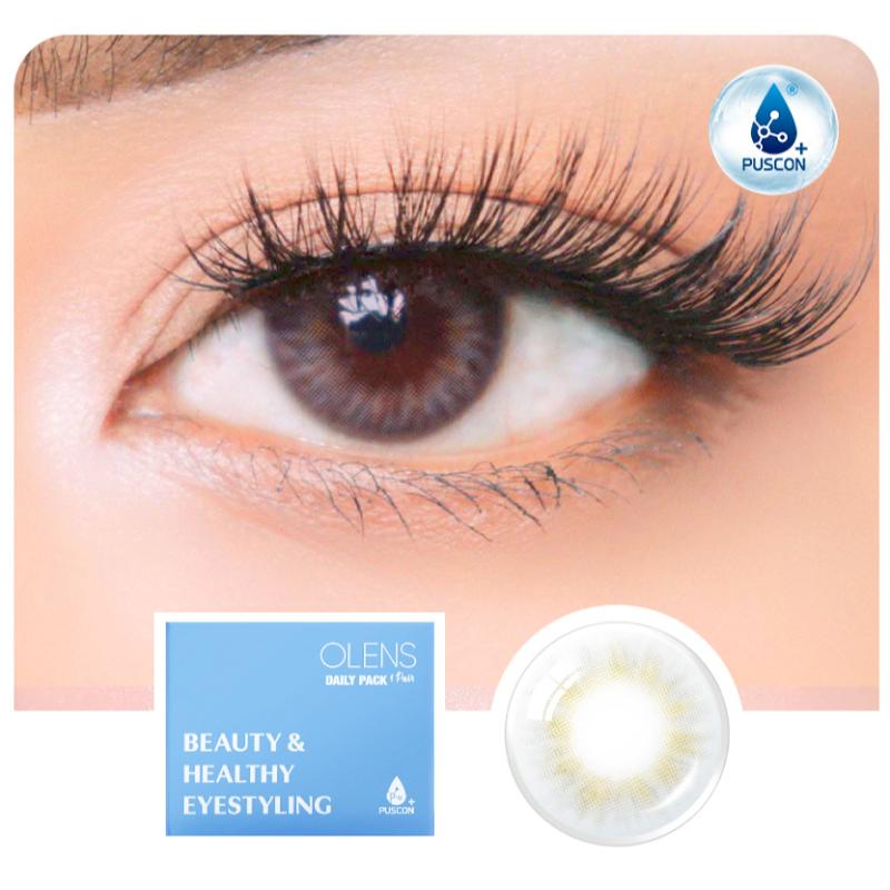 Daily Pair Color Contact Lens Pack 1 - Spanish Grey (0.00 Plano)