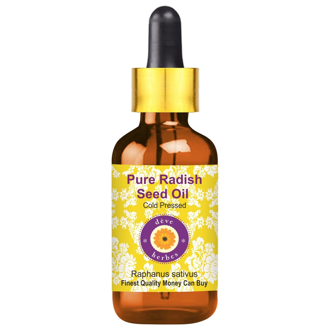 Cold Pressed Pure Radish Seed Oil For Hair & Skin Massage - 30ml
