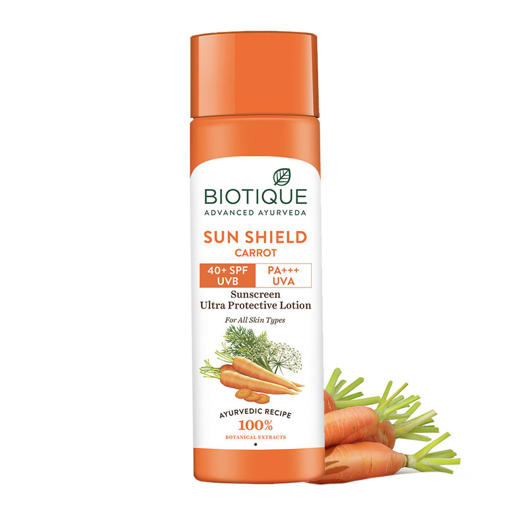 Bio Carrot Ultra Soothing Face Lotion 40+ SPF Sunscreen - 120ml