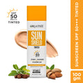 Tinted Sunscreen SPF 50 PA+++ Niacinamide & Hyaluronic - Broad Spectrum UV A/B Protection