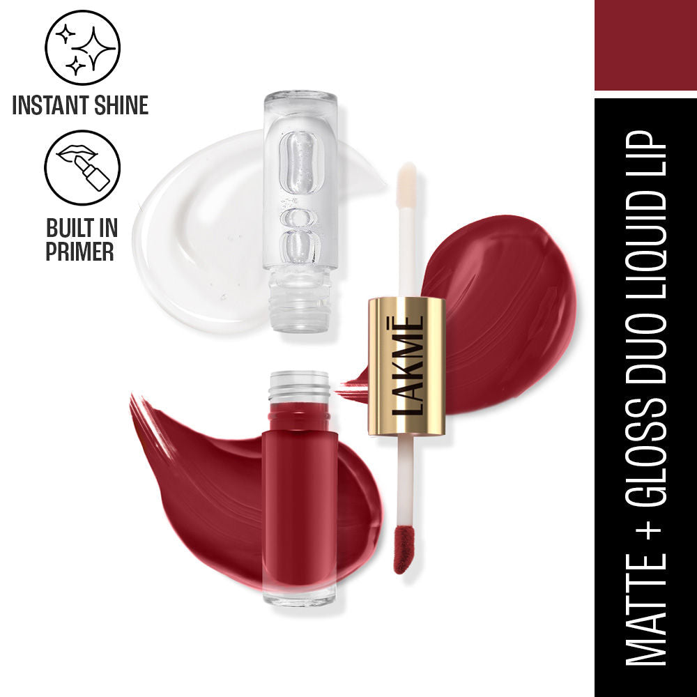 9 To 5 Matte To Glass Liquid Lip - Vintage Red