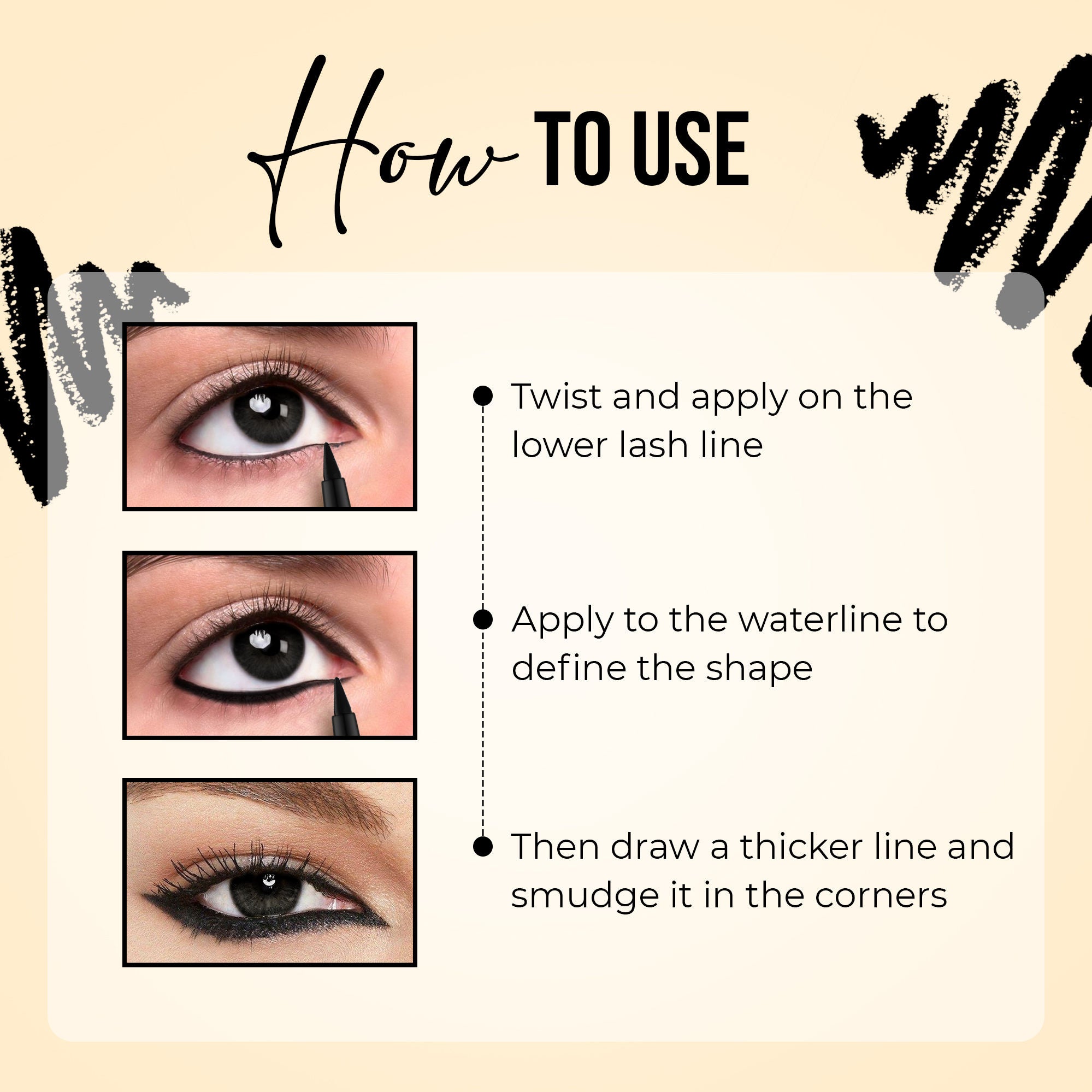 Gel Kohl Kajal Auto Eye Pencil
