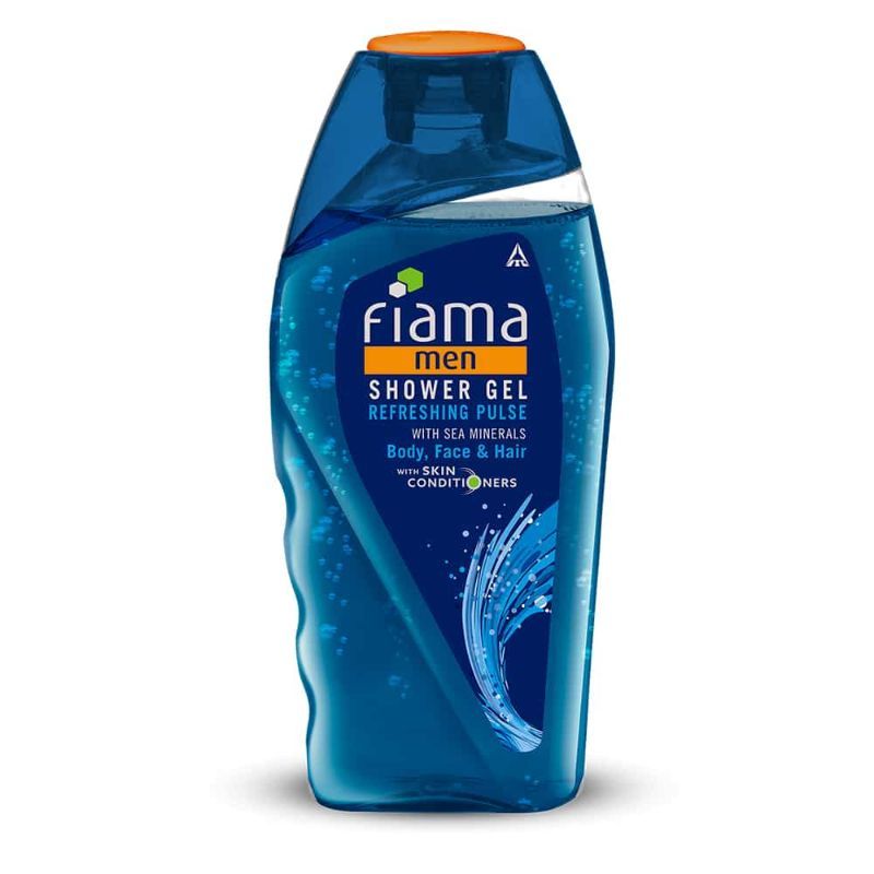 Men Shower Gel Refreshing Pulse, Body Wash for Fresh Looking Skin with Sea Minerals