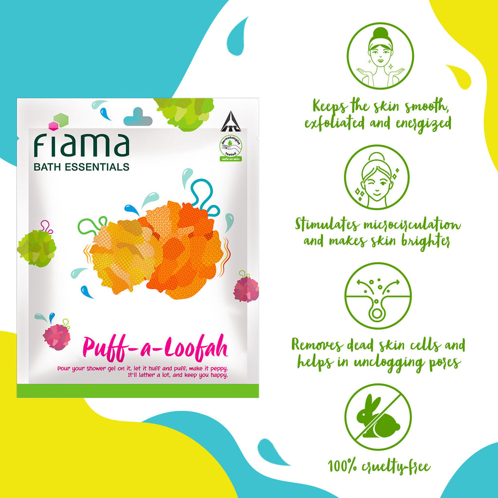 Bath Essentials Puff-a-Loofah(Color May Very)