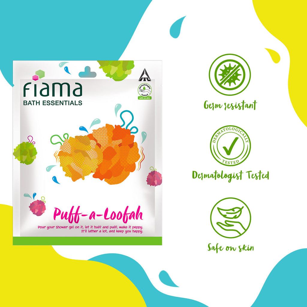 Bath Essentials Puff-a-Loofah(Color May Very)