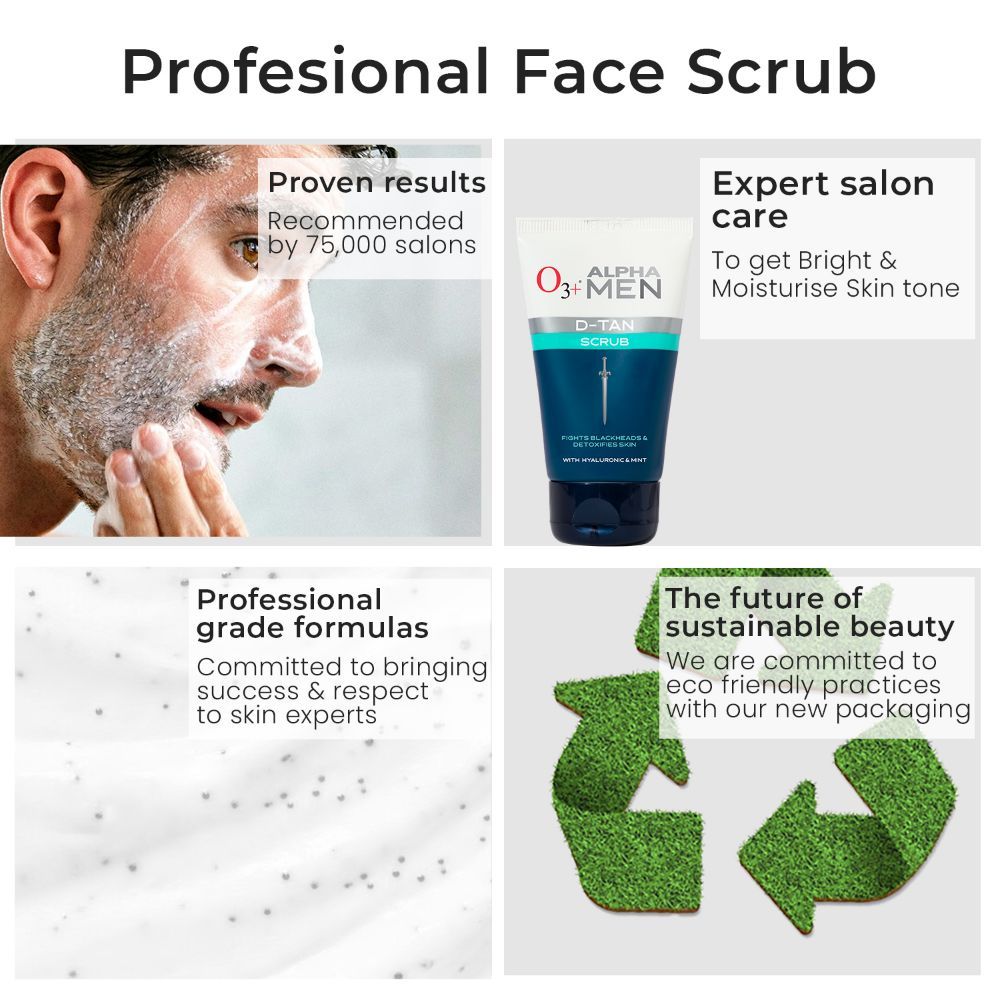 Alpha Men Dtan Scrub For Blackheads & De Tan