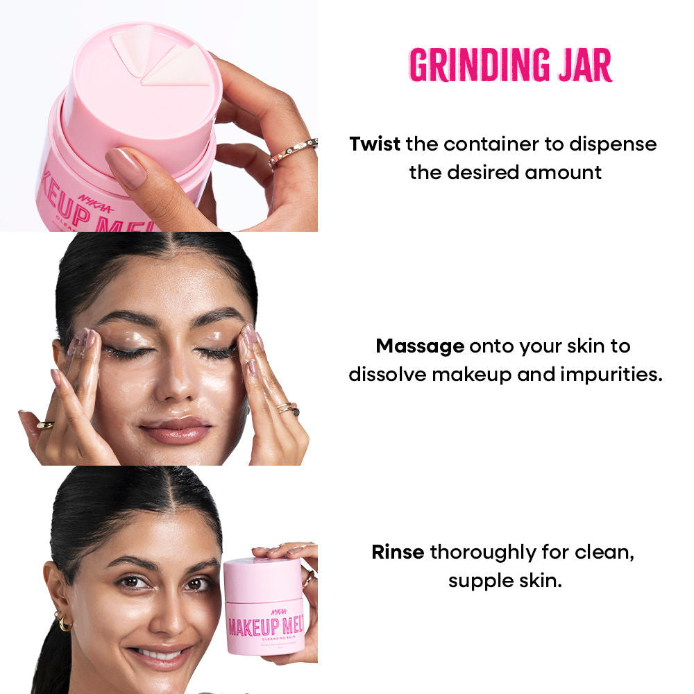 Makeup Melter Cleansing Balm – Removes Waterproof Makeup, Excess Oil & Unclogs Pores