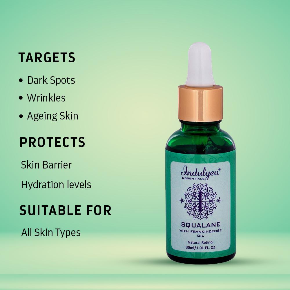Squalane Skin Hydrator with Frankincense Oil - Natural Retinol