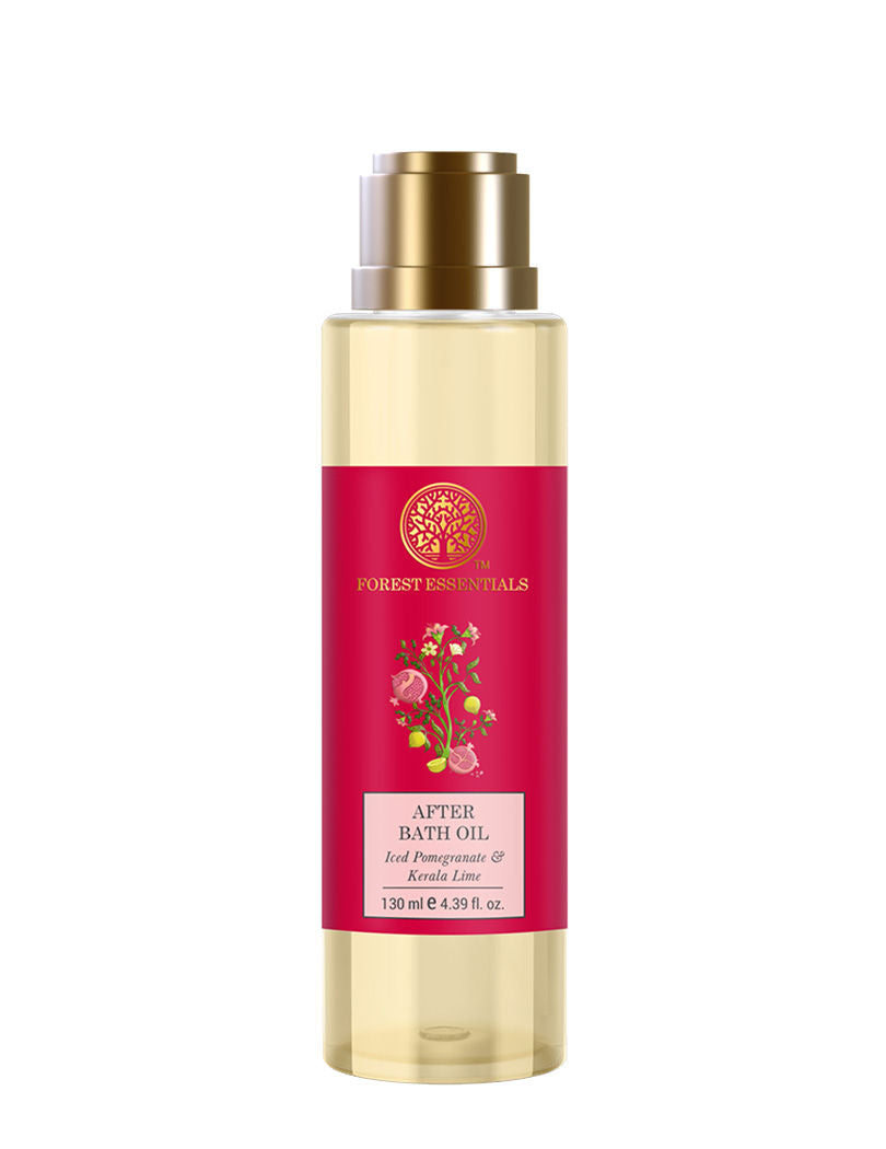After Bath Oil Iced Pomegranate & Kerala Lime Ayurvedic Shower Oil - 130ml