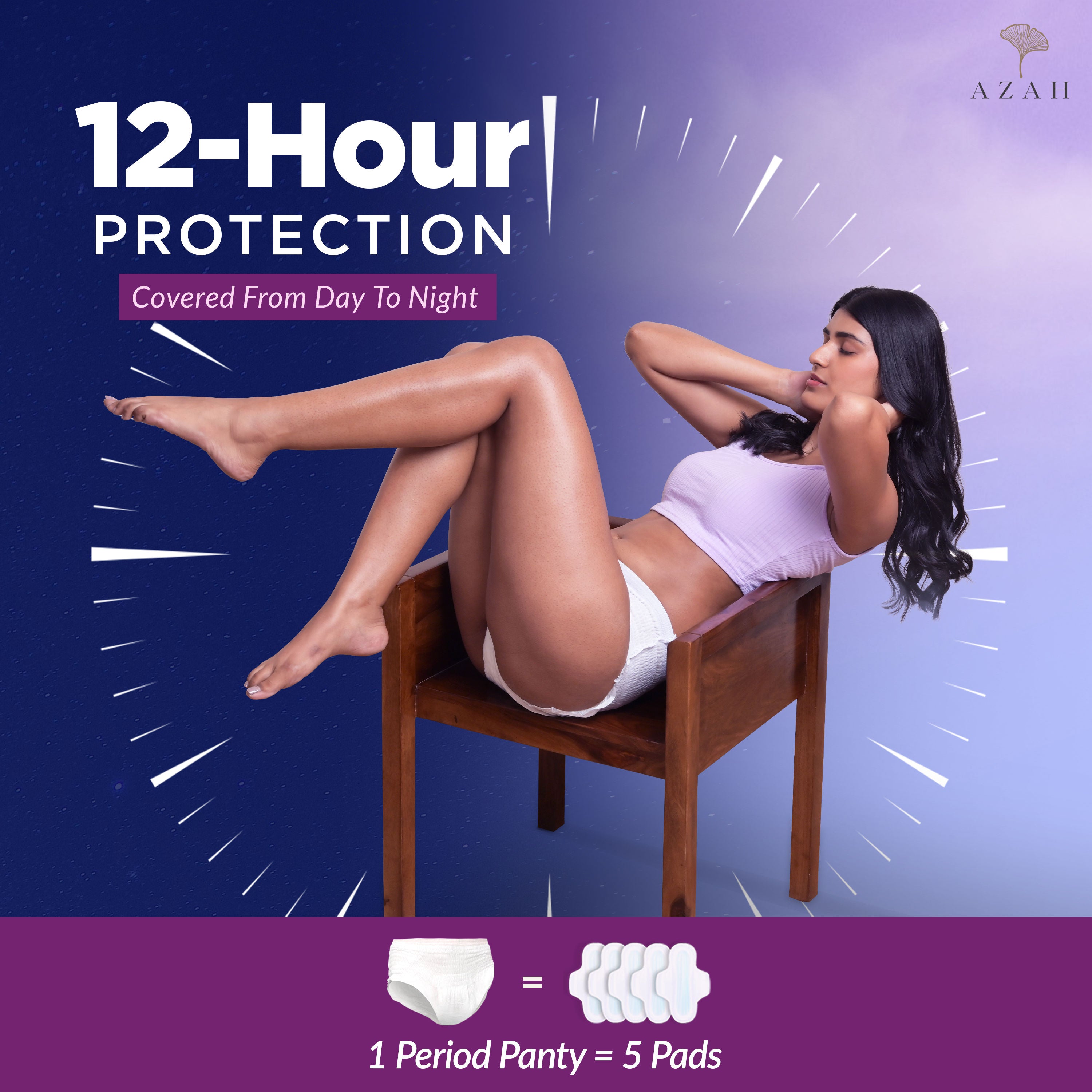 XXXL Night Sanitary Pads For Women, Extra Large Night Pads , 3x More Leakproof - Box of 8