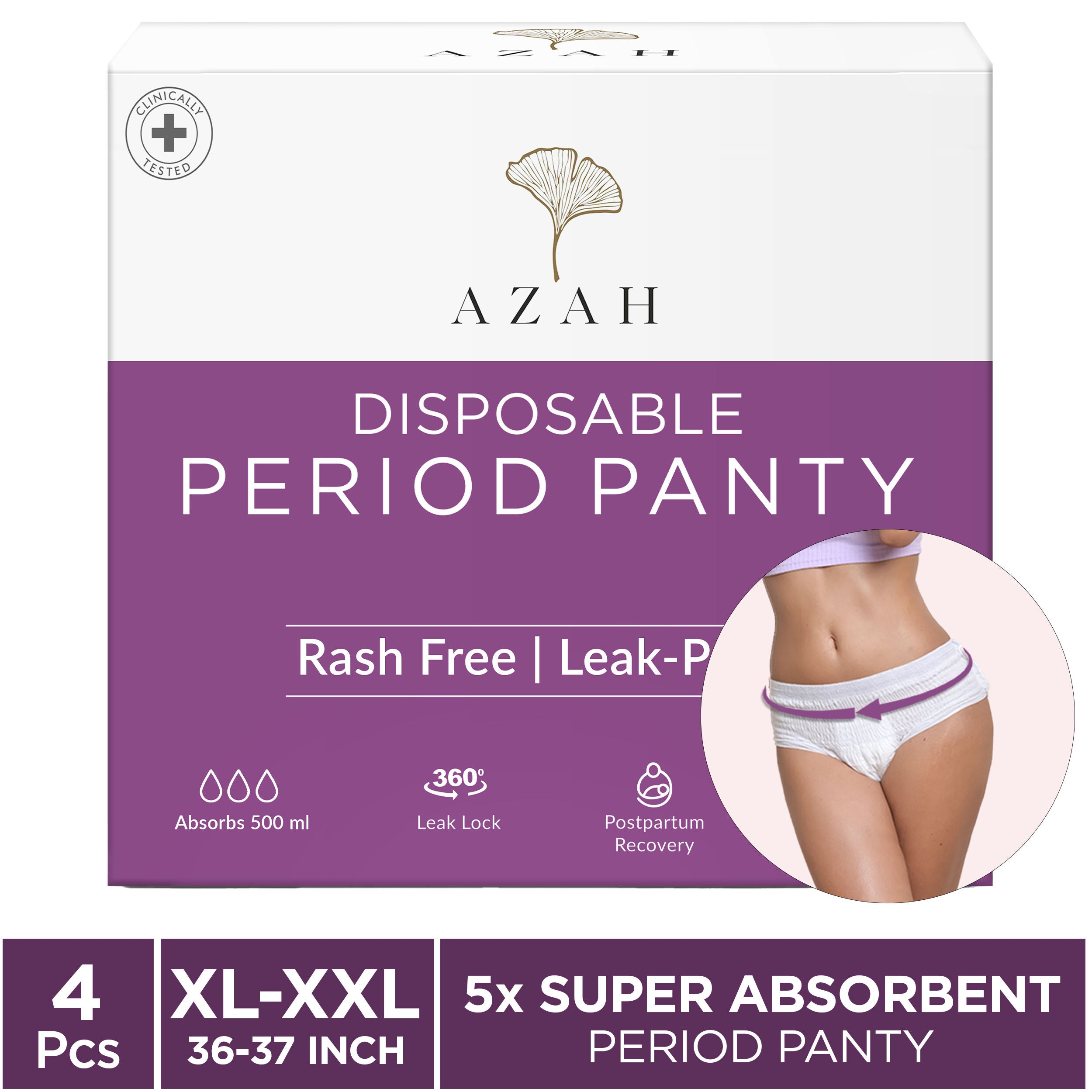 XXXL Night Sanitary Pads For Women, Extra Large Night Pads , 3x More Leakproof - Box of 8 - XL