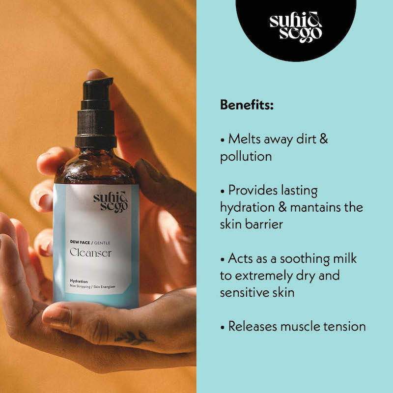 Dew Face Cream Cleanser With Aloe Vera, Soothes & Hydrates, For Dry, Sensitive Skin
