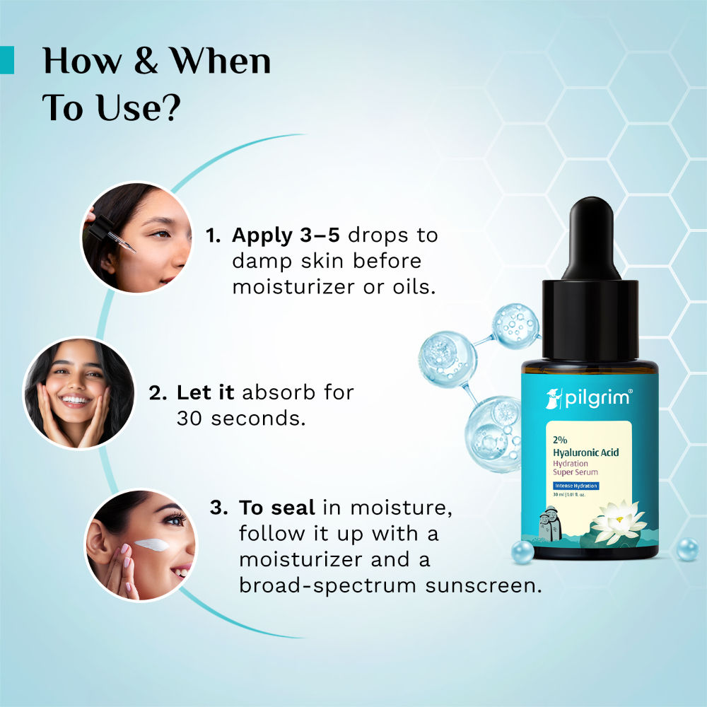 2% Hyaluronic Acid Hydration Super Serum for Glowing Face