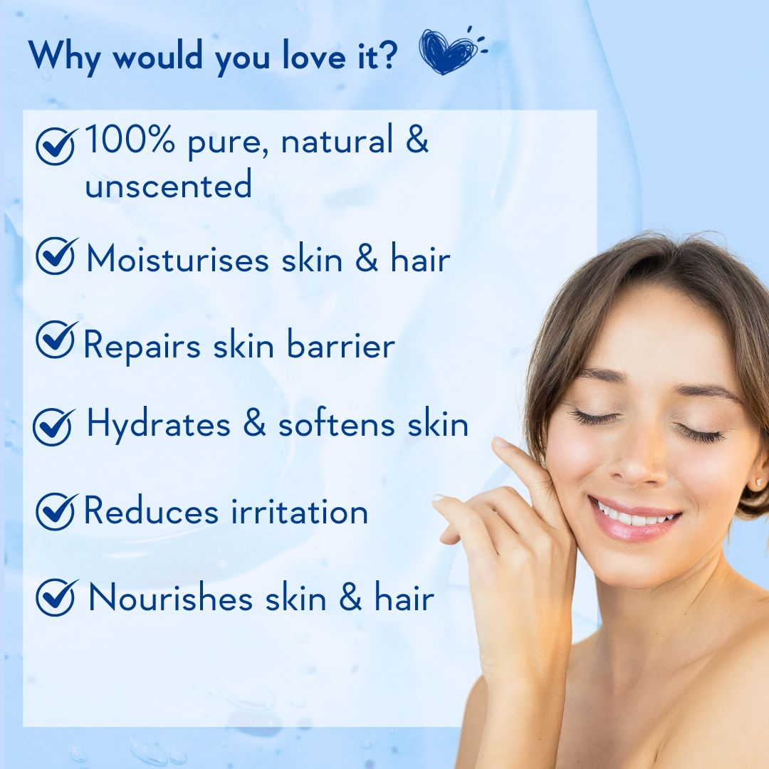Pure & Unscented Glycerine for Healthy Skin & Hair|Hydrates, Softens & Nourishes Skin &Hair