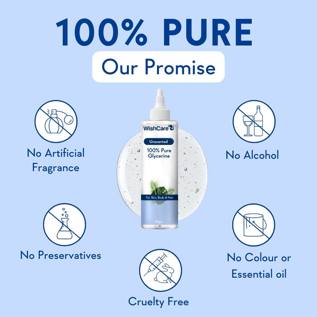 Pure & Unscented Glycerine for Healthy Skin & Hair|Hydrates, Softens & Nourishes Skin &Hair