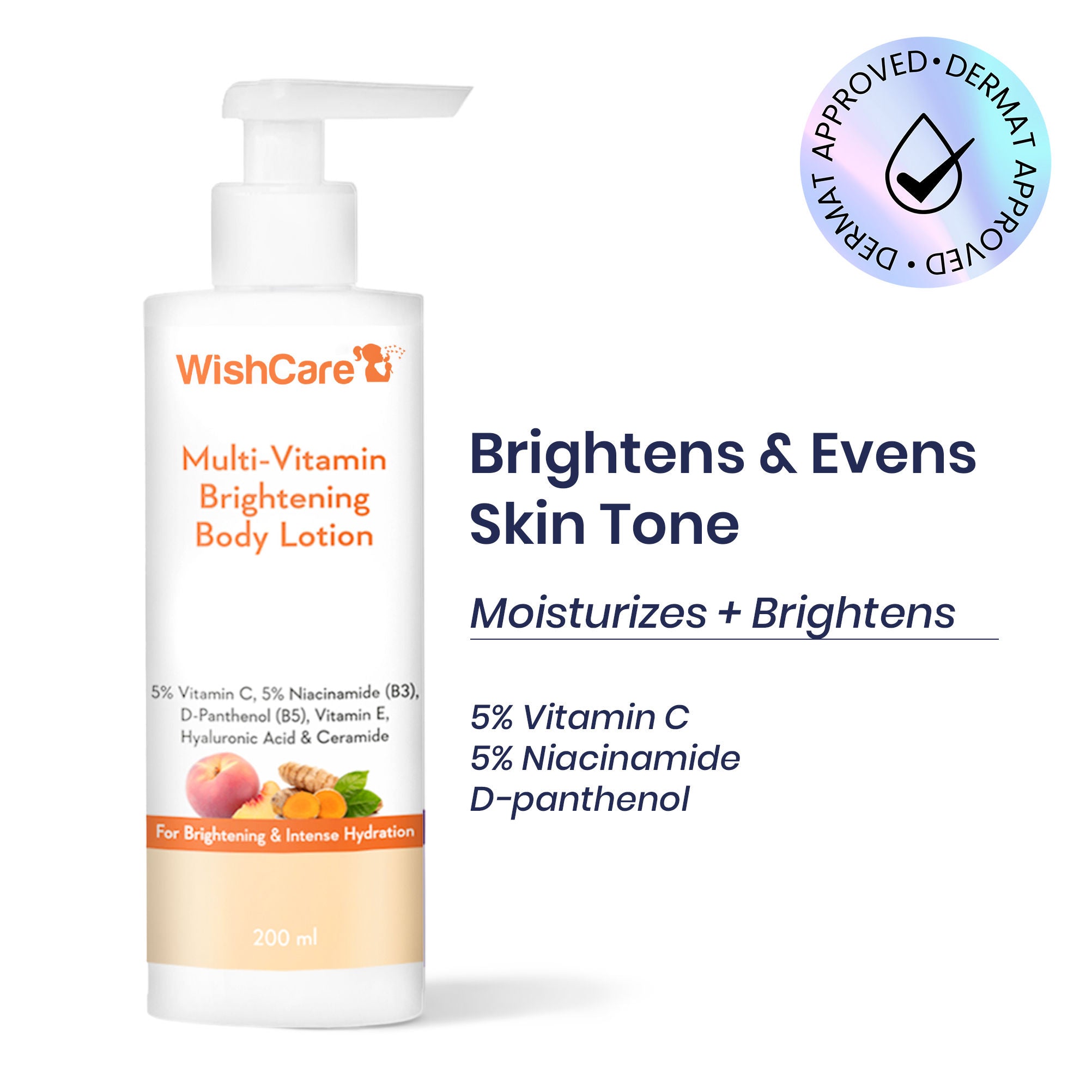 Multi-Vitamin Brightening Body Lotion for Glowing Skin-Reduces Pigmentation & Dark Spots